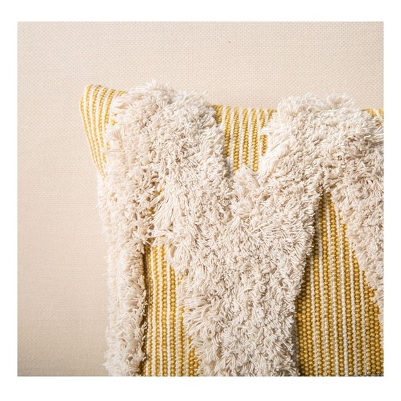 Phantoscope Boho Woven Tufted with Tassel Series Throw Pillow Cover, 12" x 20", - Picture 2 of 4